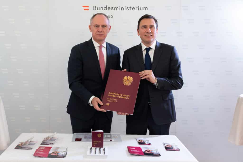 Neue österreichische Reisepass-Generation geht an den Start